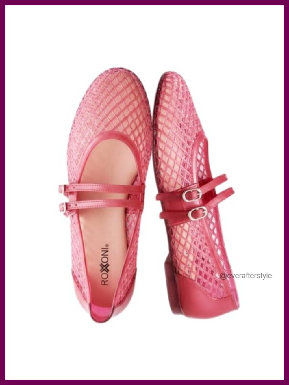 Women's Mary Jane Flats Breathable Mesh Double Strap Pull-On Walking Shoes